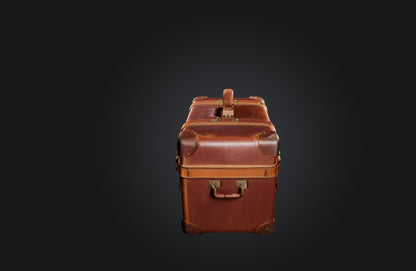 3D model Vintage Leather Suitcase VR / AR / low-poly