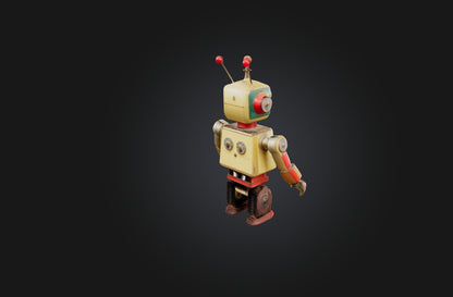 3D model Vintage Mechanical Toy VR / AR / low-poly