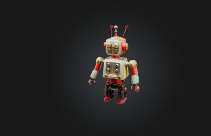 3D model Vintage Mechanical Toy VR / AR / low-poly