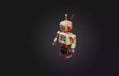 3D model Vintage Mechanical Toy VR / AR / low-poly