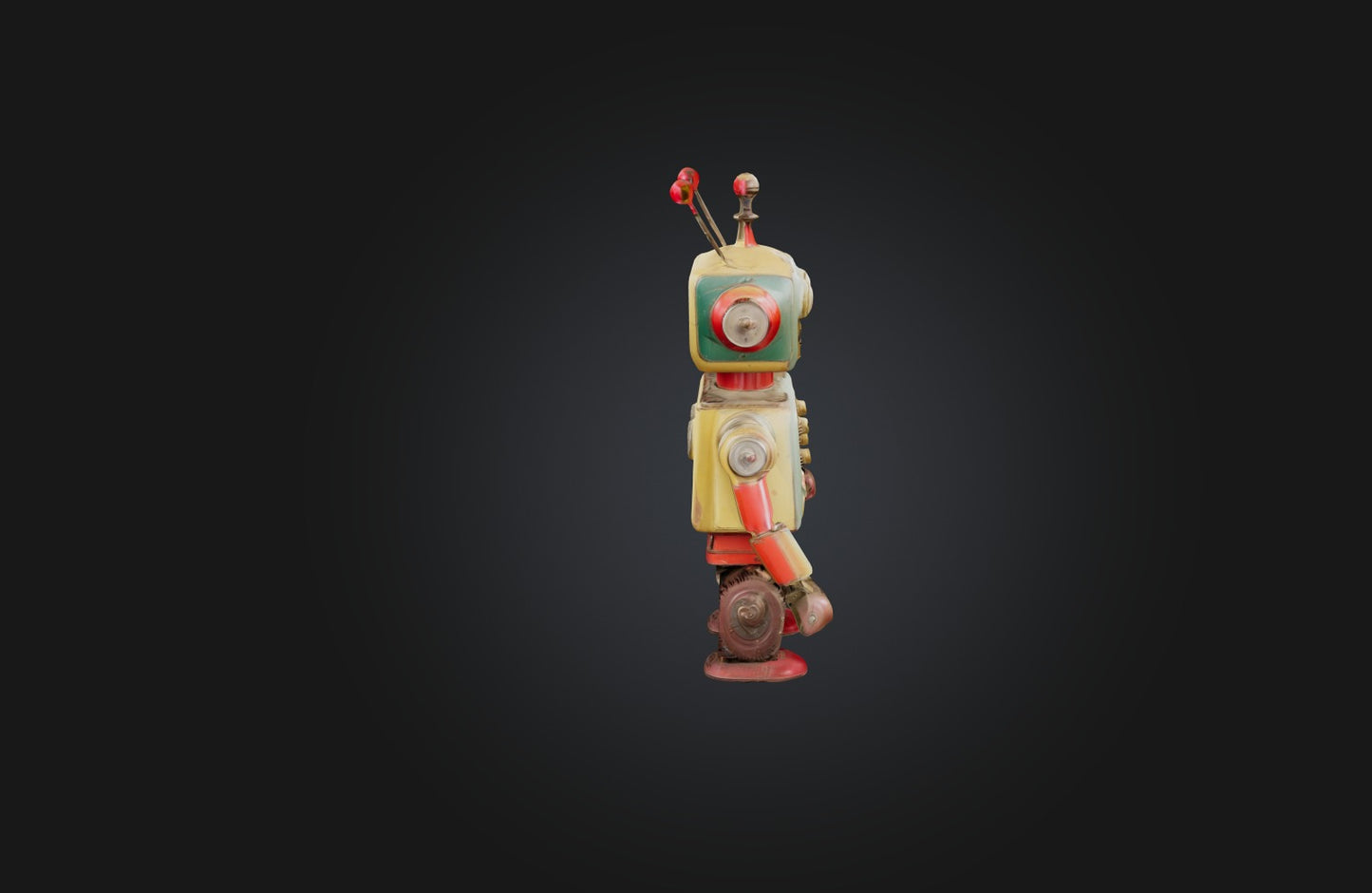 3D model Vintage Mechanical Toy VR / AR / low-poly