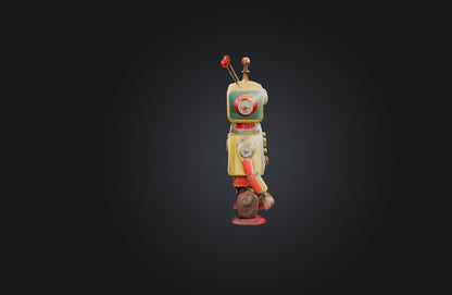 3D model Vintage Mechanical Toy VR / AR / low-poly