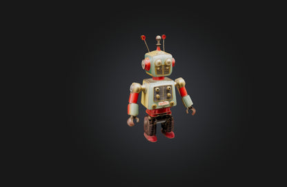 3D model Vintage Mechanical Toy VR / AR / low-poly