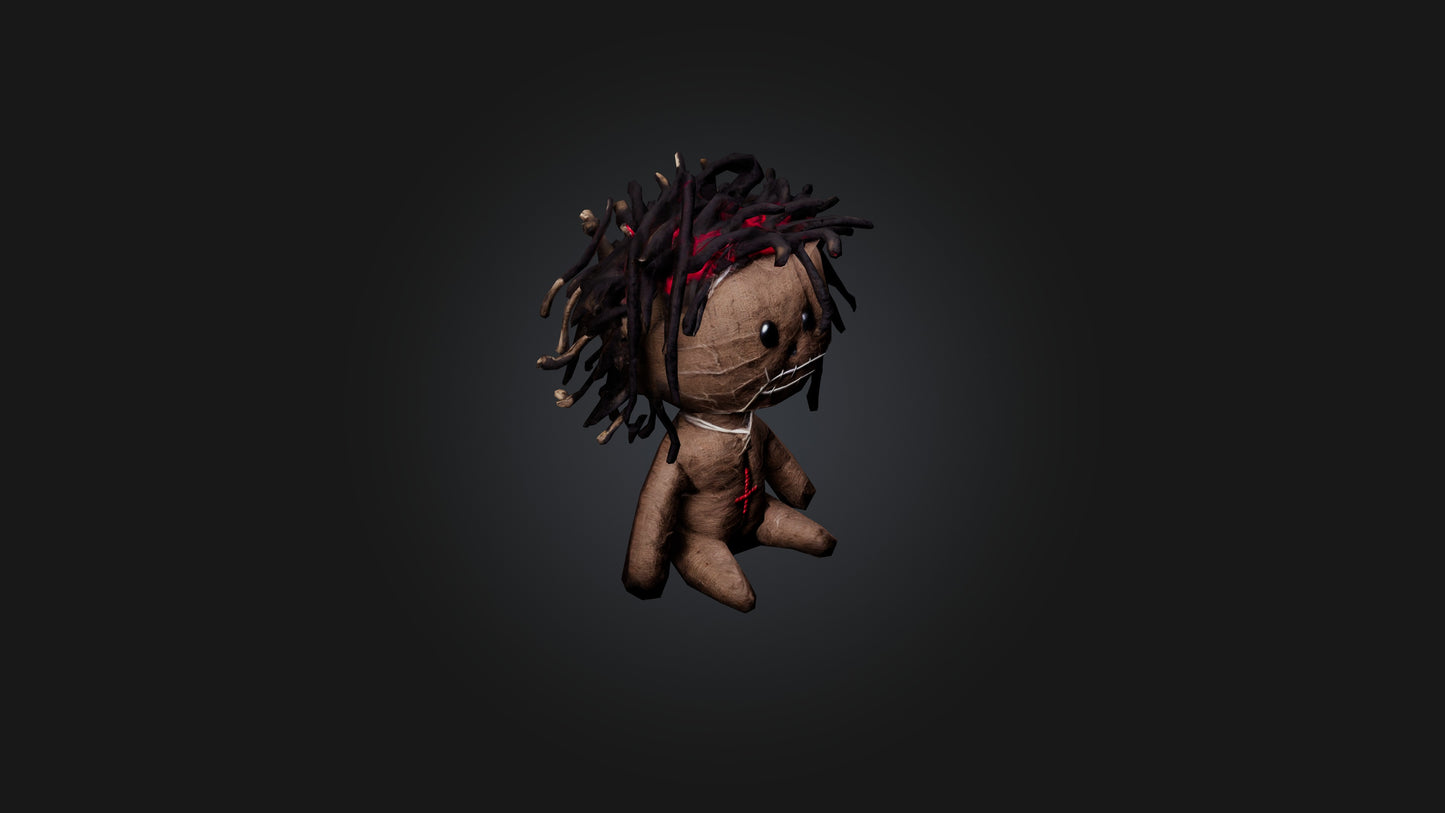 3D model Voodoo Doll VR / AR / low-poly