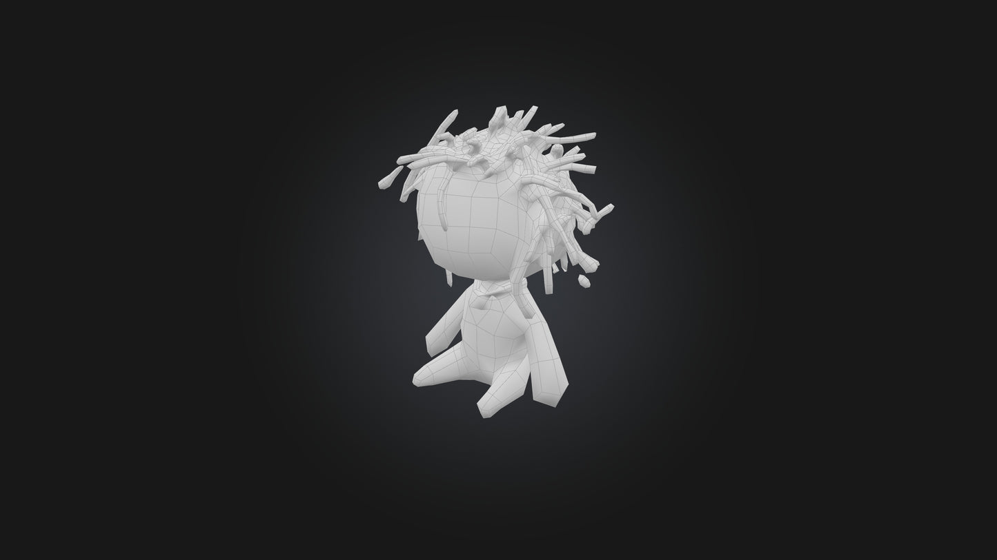 3D model Voodoo Doll VR / AR / low-poly
