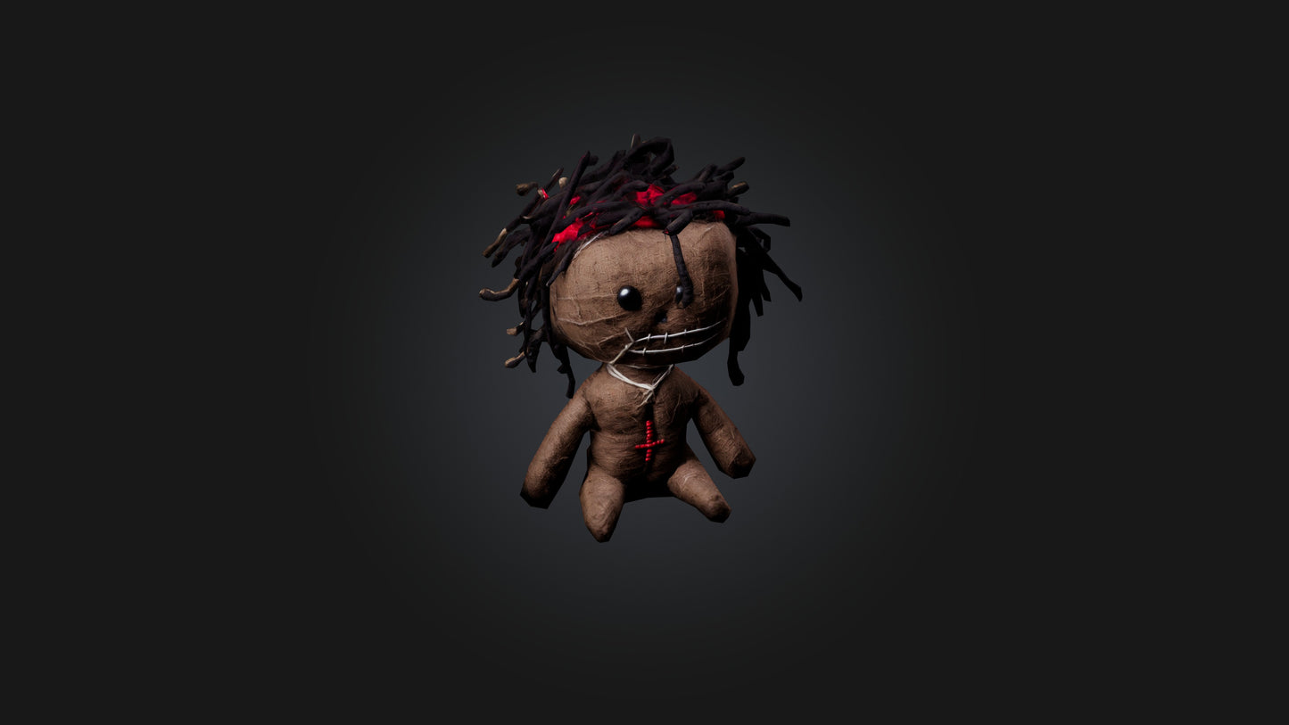3D model Voodoo Doll VR / AR / low-poly