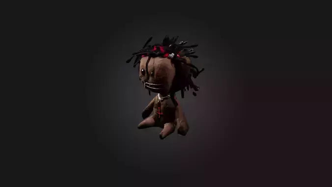 3D model Voodoo Doll VR / AR / low-poly