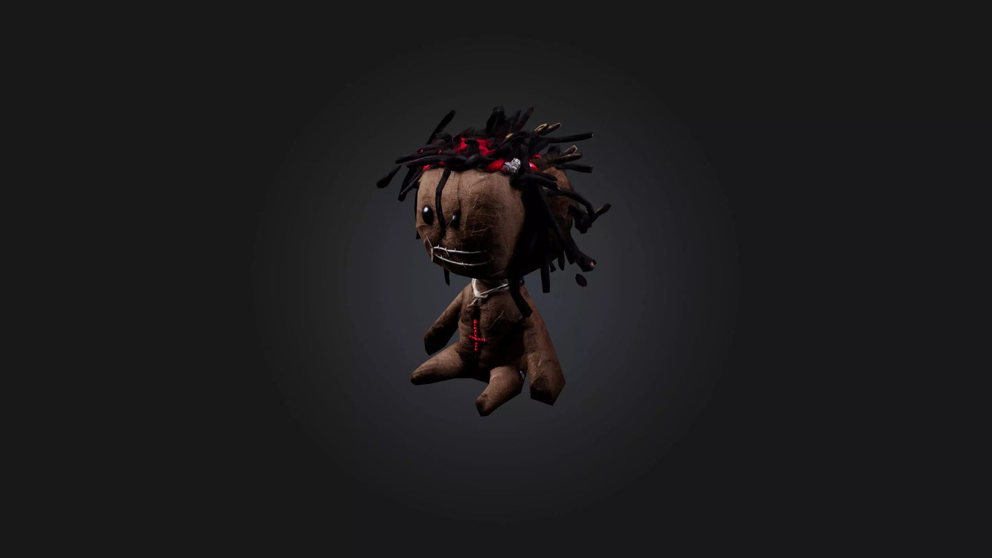 3D model Voodoo Doll VR / AR / low-poly
