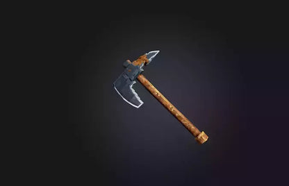 3D model Voxel Axe VR / AR / low-poly