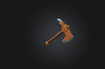 3D model Voxel Axe VR / AR / low-poly