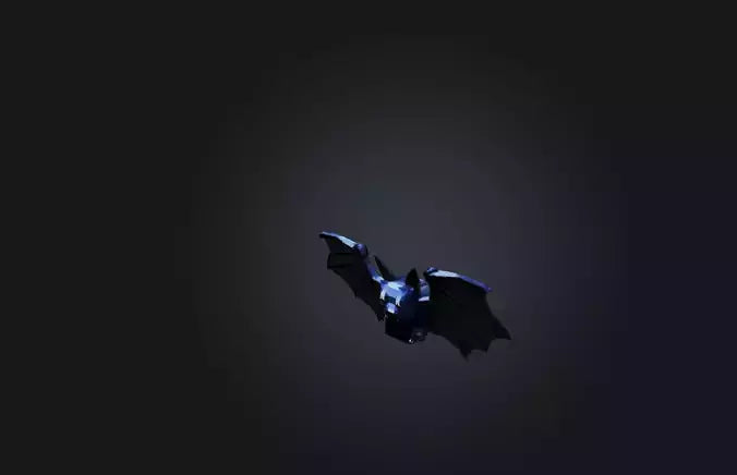 3D model Voxel Bat VR / AR / low-poly