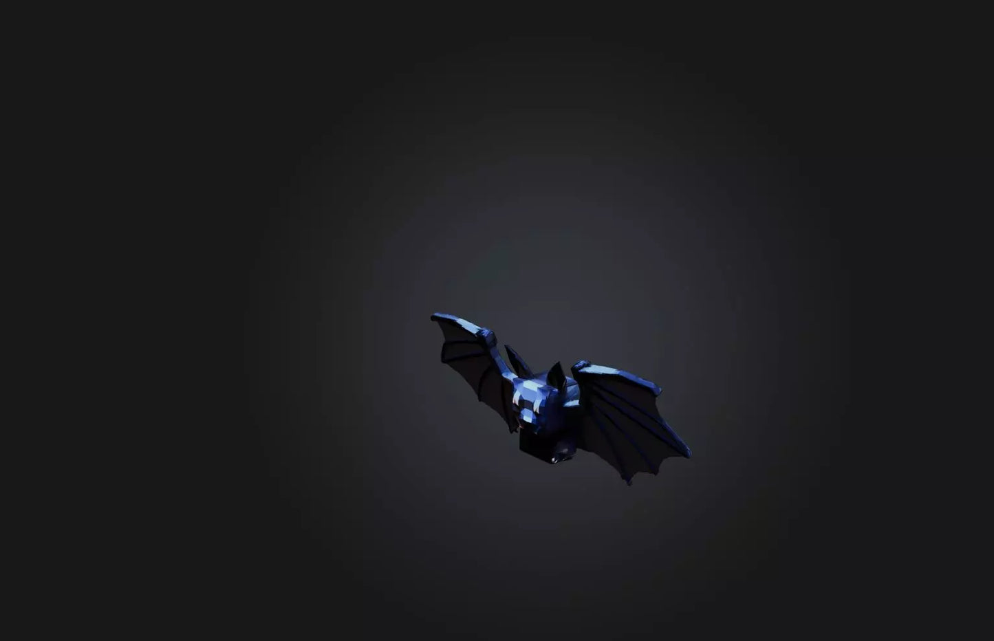 3D model Voxel Bat VR / AR / low-poly