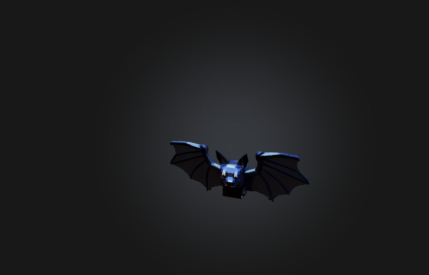 3D model Voxel Bat VR / AR / low-poly
