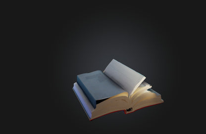 3D model Voxel Book VR / AR / low-poly