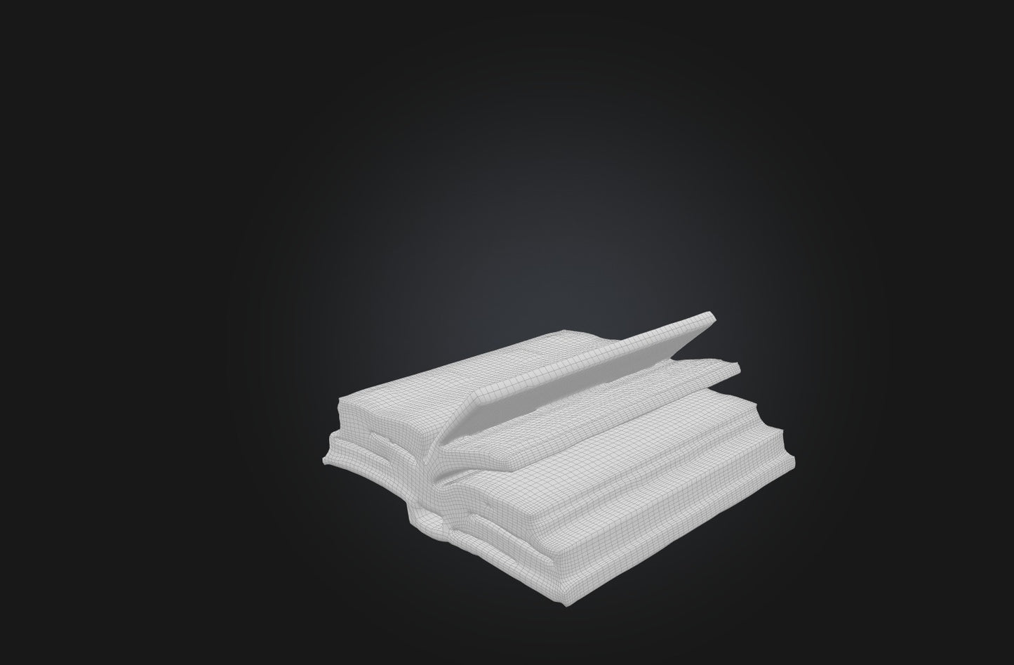 3D model Voxel Book VR / AR / low-poly