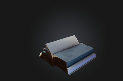 3D model Voxel Book VR / AR / low-poly