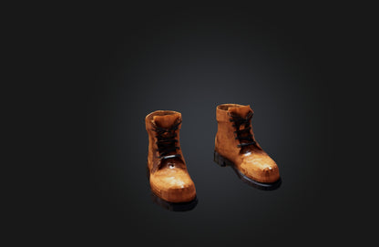 3D model Voxel Boots VR / AR / low-poly