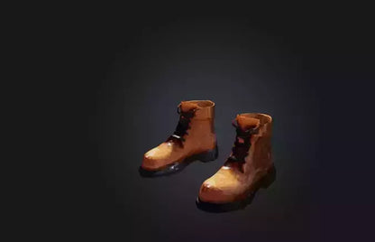 3D model Voxel Boots VR / AR / low-poly
