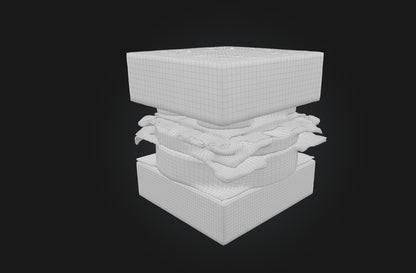 3D model Voxel Burger VR / AR / low-poly
