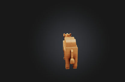3D model Voxel Camel VR / AR / low-poly