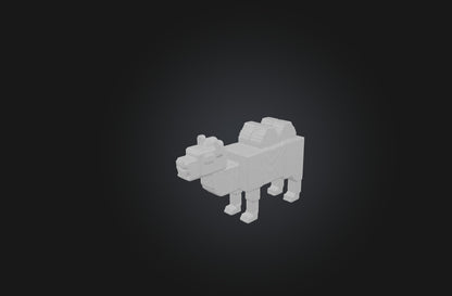 3D model Voxel Camel VR / AR / low-poly