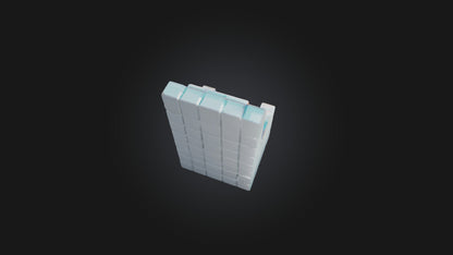 3D model Voxel Chair VR / AR / low-poly