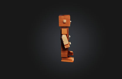 3D model Voxel character VR / AR / low-poly