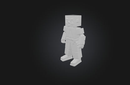 3D model Voxel character VR / AR / low-poly