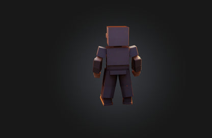 3D model Voxel character VR / AR / low-poly