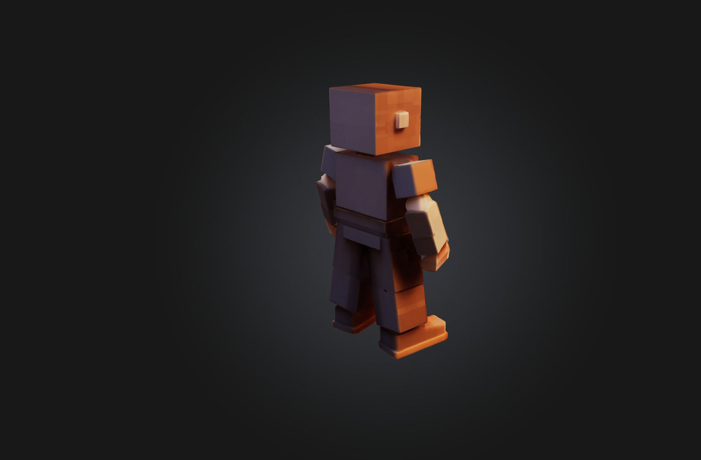 3D model Voxel character VR / AR / low-poly
