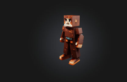 3D model Voxel character VR / AR / low-poly