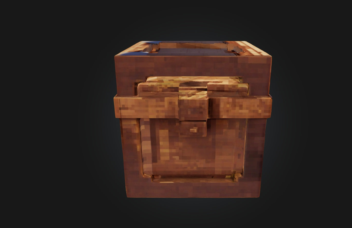 3D model Voxel Chest VR / AR / low-poly
