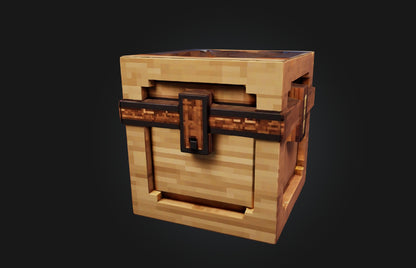 3D model Voxel Chest VR / AR / low-poly