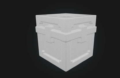 3D model Voxel Chest VR / AR / low-poly