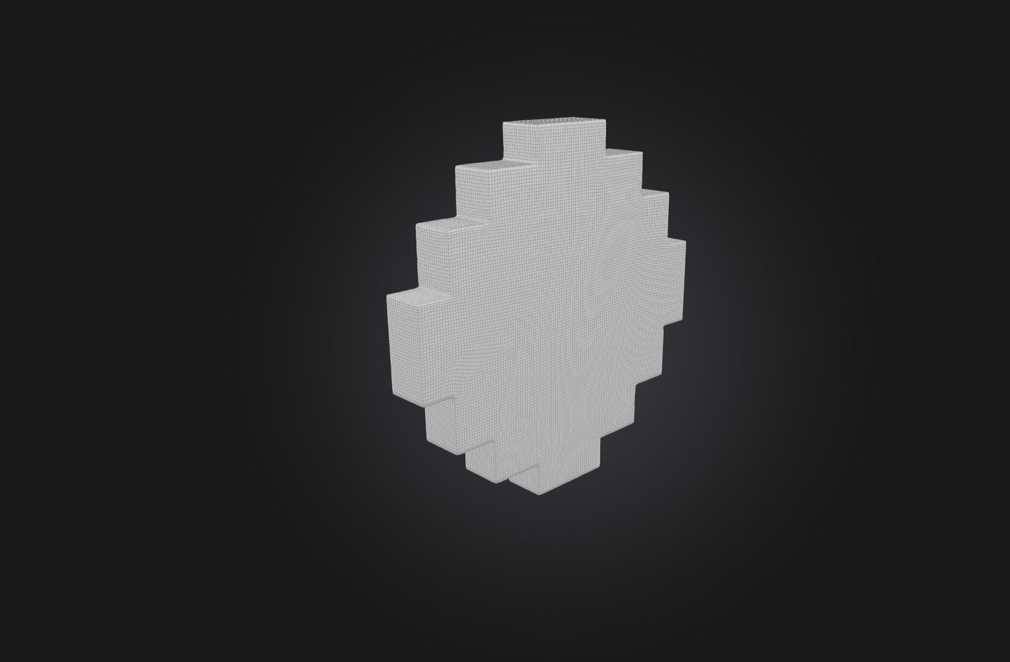 3D model Voxel Cookie VR / AR / low-poly