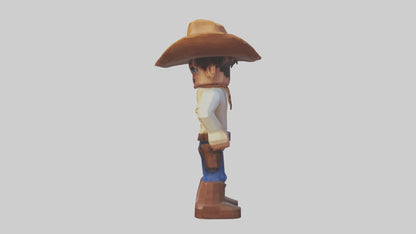 Voxel Cowboy 3D model