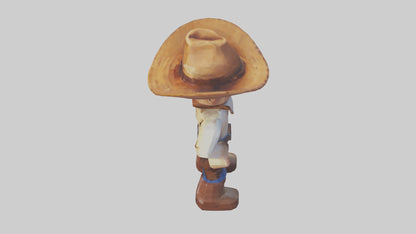 Voxel Cowboy 3D model