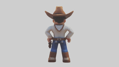 Voxel Cowboy 3D model