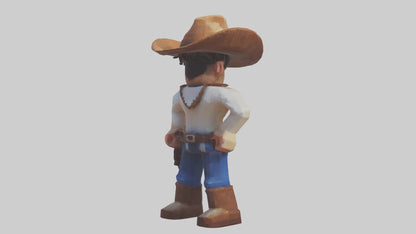 Voxel Cowboy 3D model