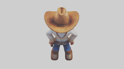 Voxel Cowboy 3D model