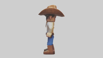 Voxel Cowboy 3D model
