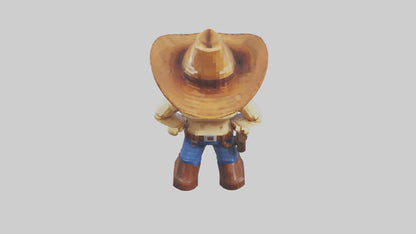 Voxel Cowboy 3D model