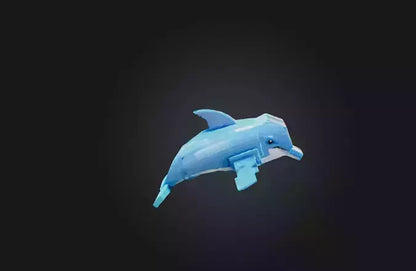3D model Voxel Dolphin VR / AR / low-poly