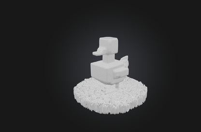 3D model Voxel Duck VR / AR / low-poly