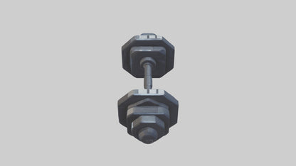 Voxel Dumbbells 3D model