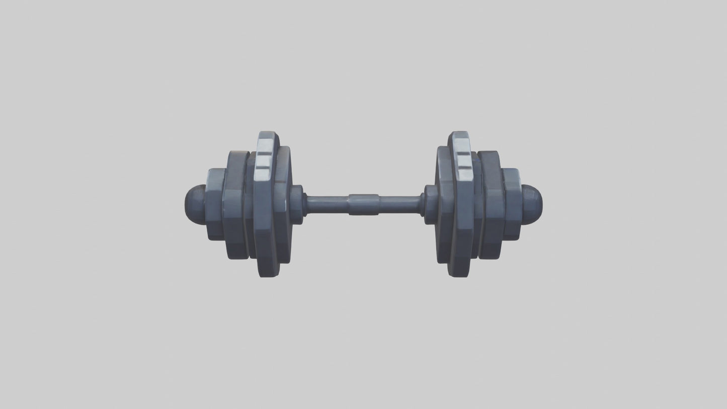 Voxel Dumbbells 3D model