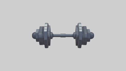 Voxel Dumbbells 3D model