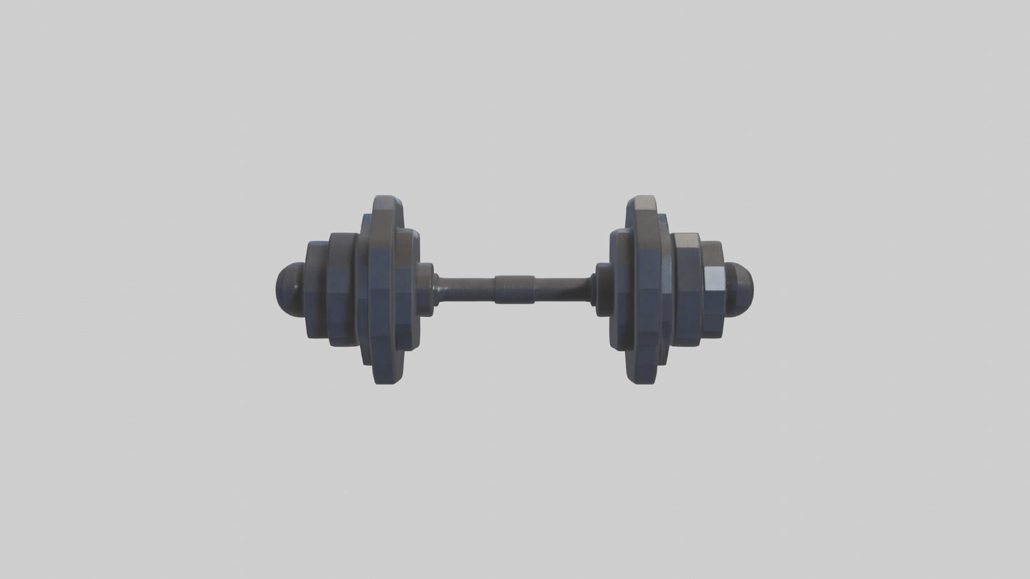 Voxel Dumbbells 3D model