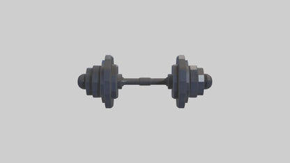 Voxel Dumbbells 3D model