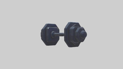 Voxel Dumbbells 3D model